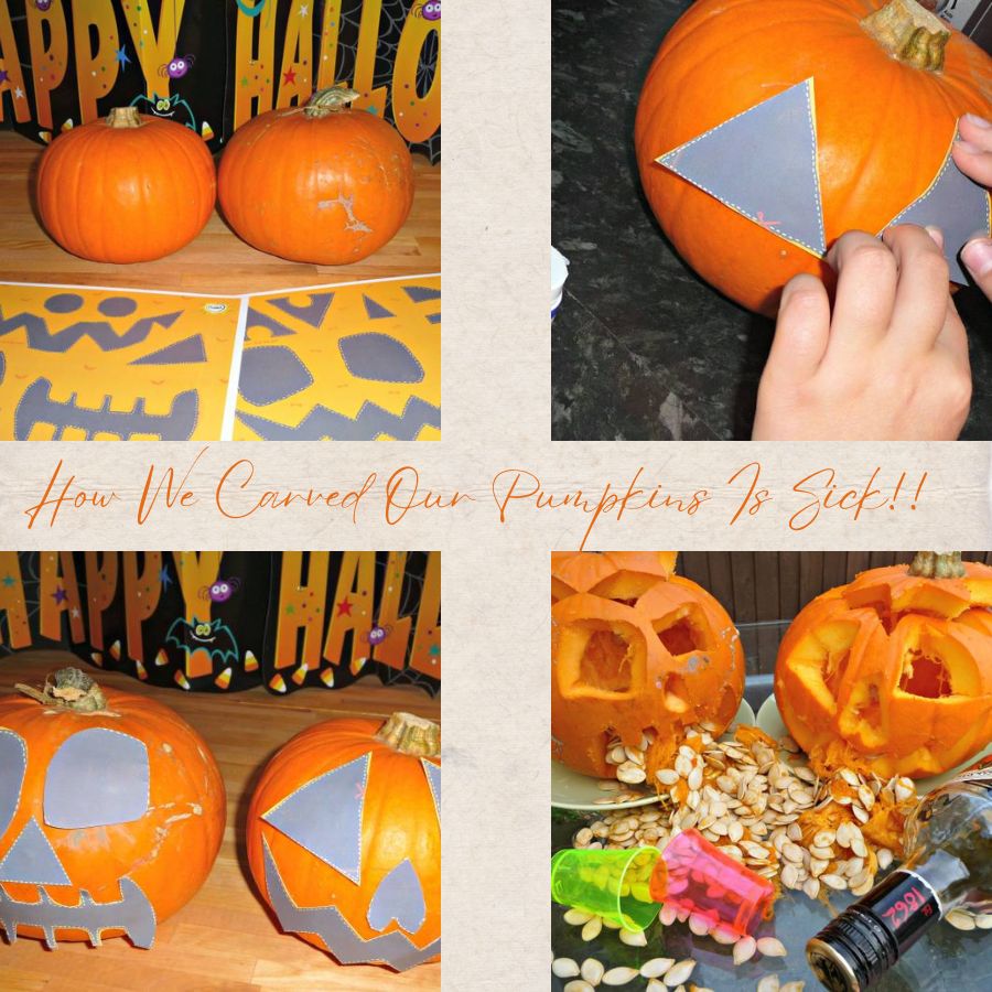 How We Carved Our Pumpkins Is Sick!! 