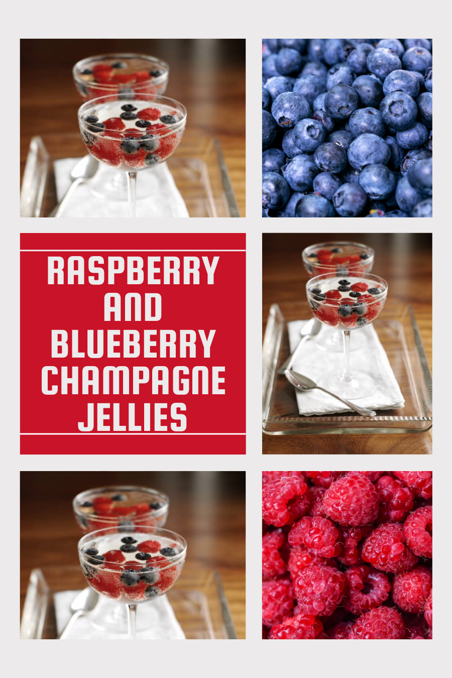 Raspberry And Blueberry Champagne Jellies. Raspberry And Blueberry Champagne Jellies
