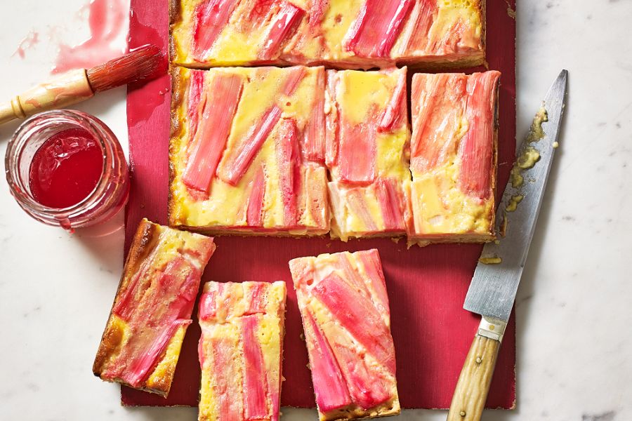 Rhubarb And Custard Slice