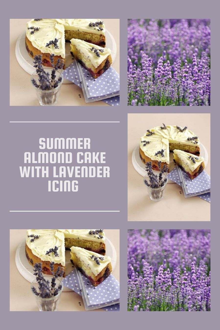 Summer Almond Cake With Lavender Icing