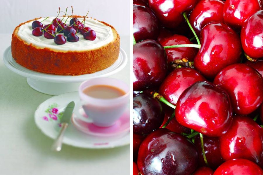33 Cheesecake Recipes For Afternoon Tea White Chocolate And Cherry Cheesecake