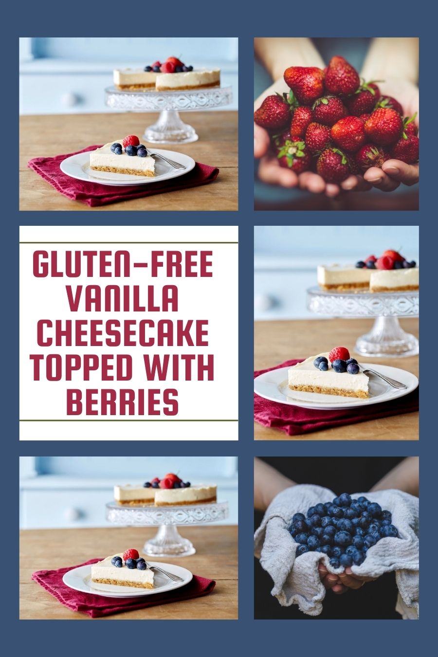 Gluten-Free Vanilla Cheesecake Topped With Berries