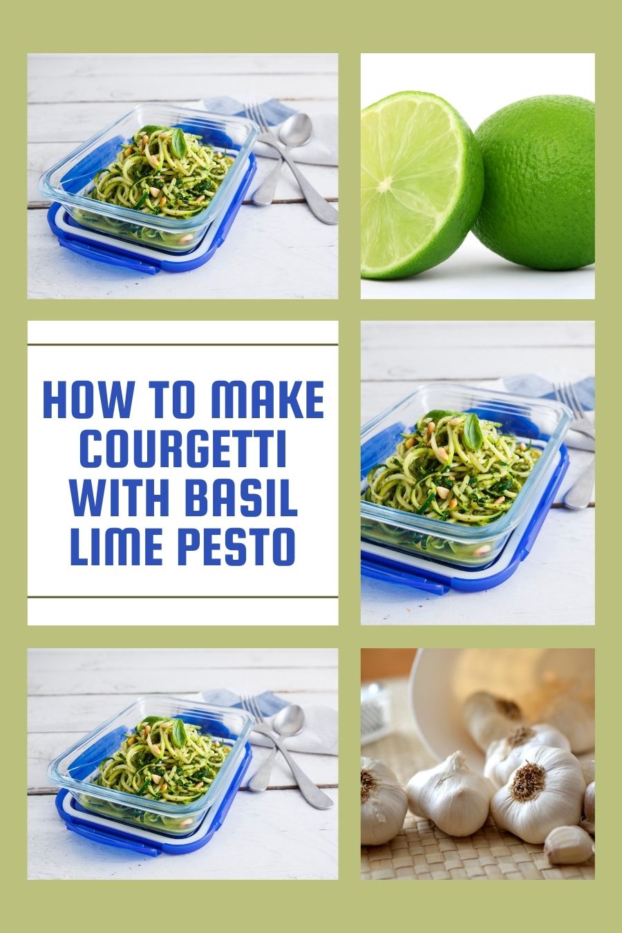 How To Make Courgetti With Basil Lime Pesto: Courgetti With Basil Lime Pesto