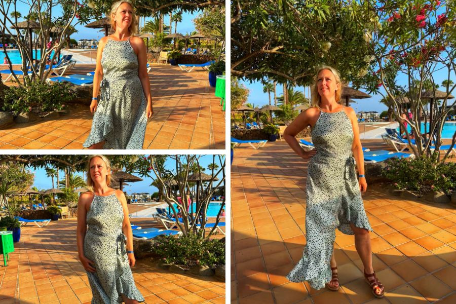 Rocking A Polka Dot Charity Shop Dress On Holiday