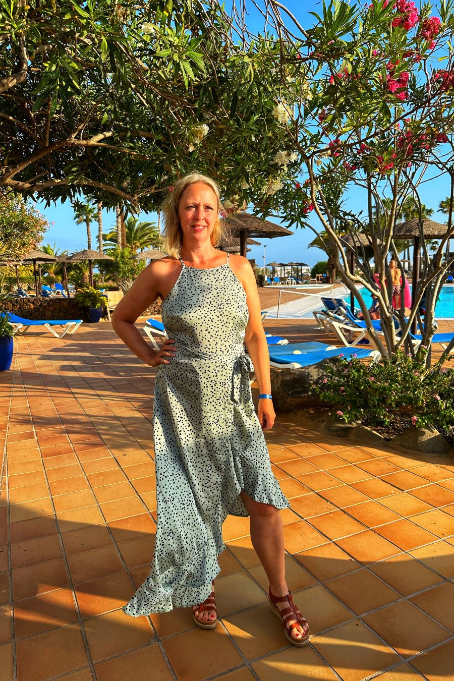 Rocking A Polka Dot Charity Shop Dress On Holiday
