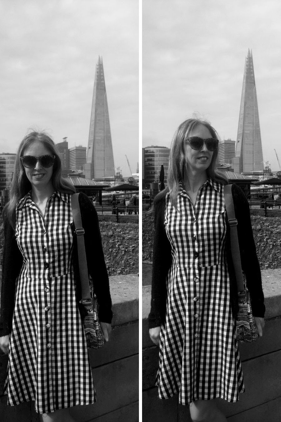 Styling A Black And White Gingham Dress Styling A Black And White Gingham Dress