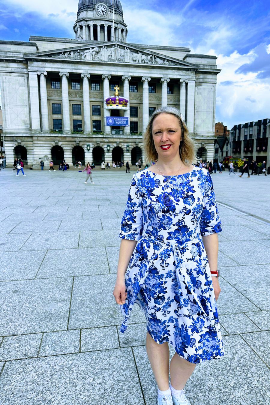 Styling A Blue Flowered 1950s Vintage Dress Afternoon Tea Style