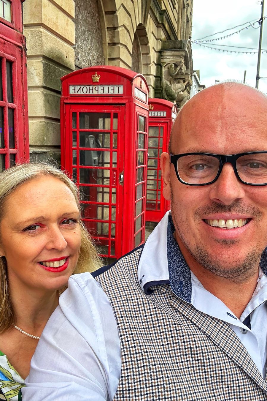 Telephone Boxes In Blackpool And A Swing Dress Telephone Boxes In Blackpool And A Swing Dress