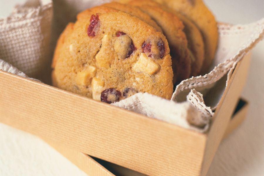 Cookies Studded With Cranberries