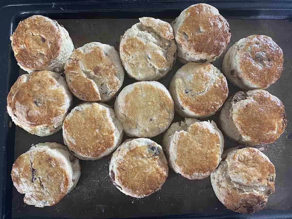cooked scones.