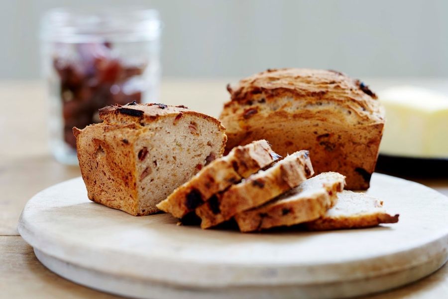 Gluten Free Date and Rosemary Mini Bread Loaves