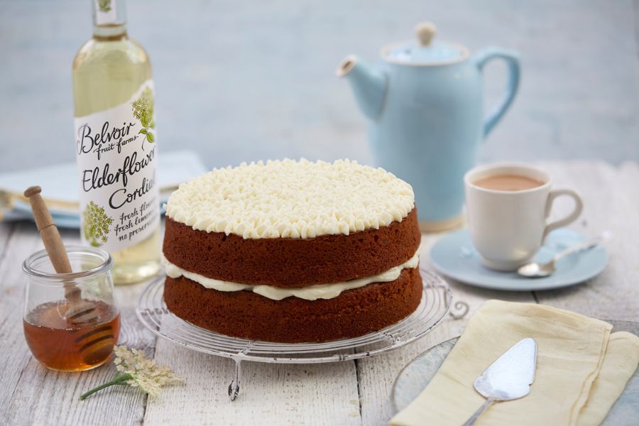 Honey Cake with Elderflower Icing Honey Cake with Elderflower Icing