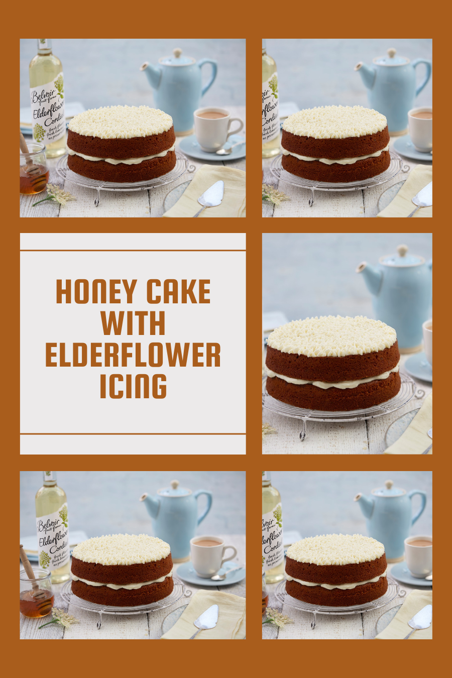 Honey Cake with Elderflower Icing Honey Cake with Elderflower Icing