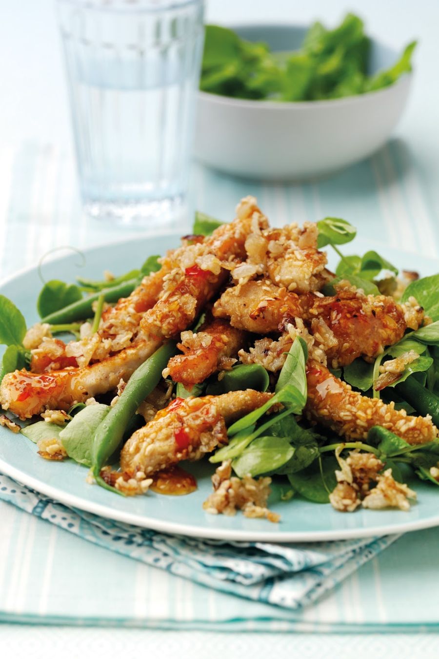 How To Make Warm Sweet Chilli Chicken Salad with Onion Oatmeal