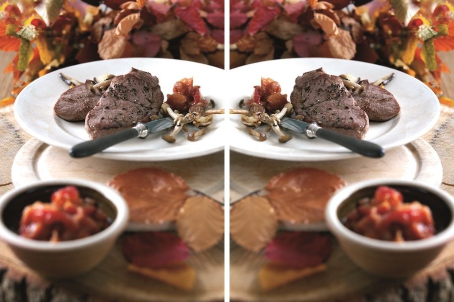 Welsh Lamb Leg Steaks with Autumn Chutney