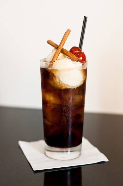 Cola Ice Cream Float With A Festive Twist