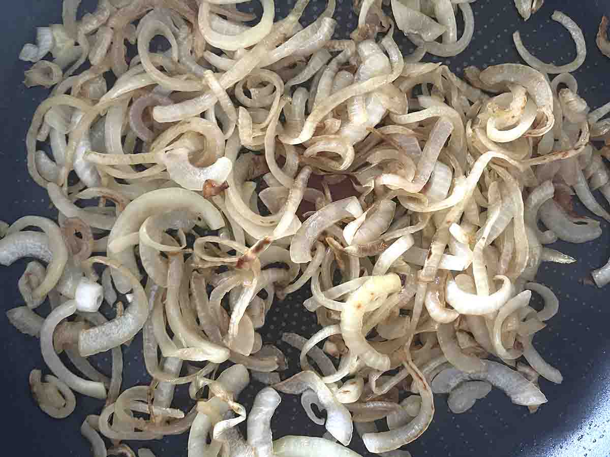 caramelised onions.