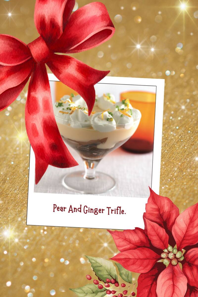 Pear And Ginger Trifle Pear And Ginger Trifle