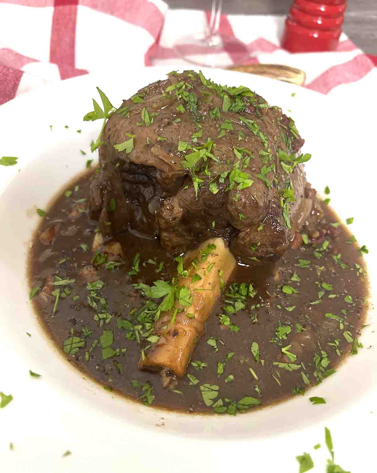 slow cooker venison shanks.