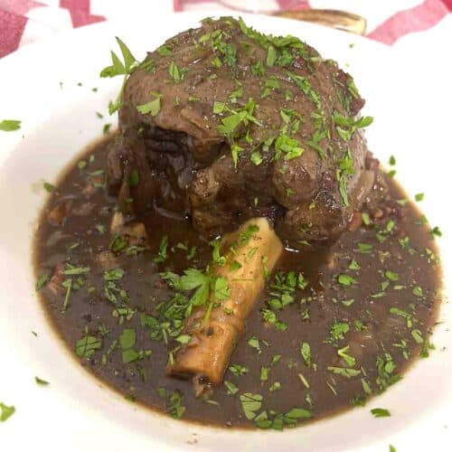 slow cooker venison shanks.