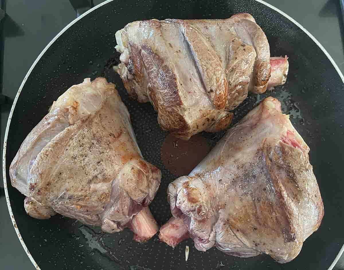 seared shanks.