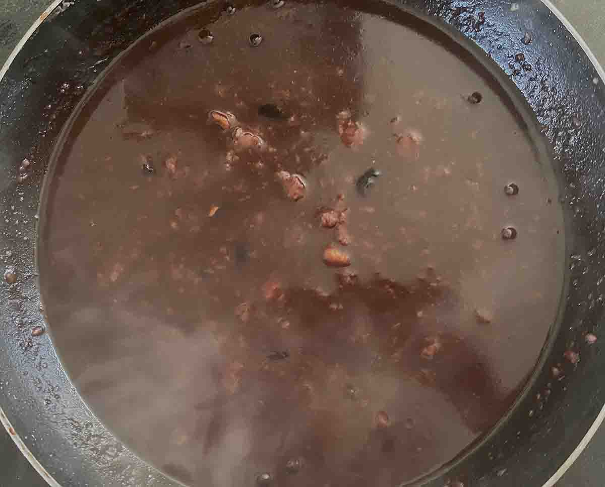 thickened stock.