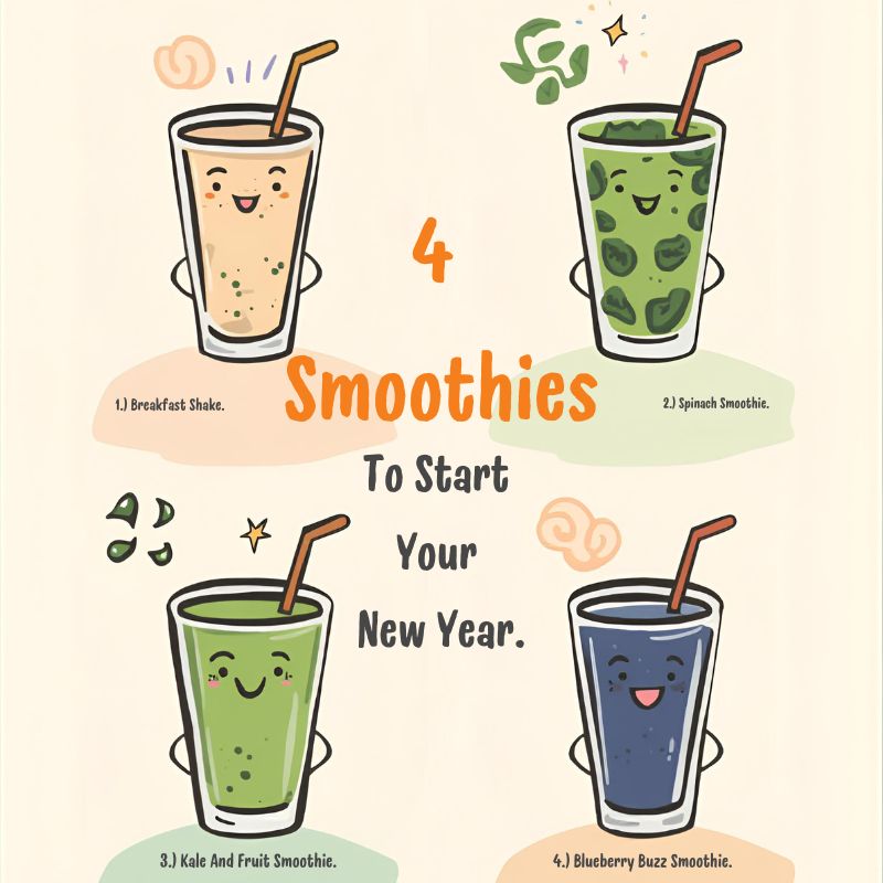 4 Smoothies To Start Your New Year
