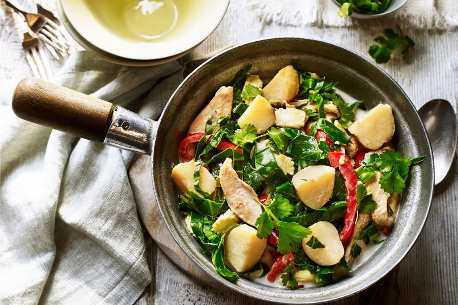 Thai Potato And Chicken Stir-fry