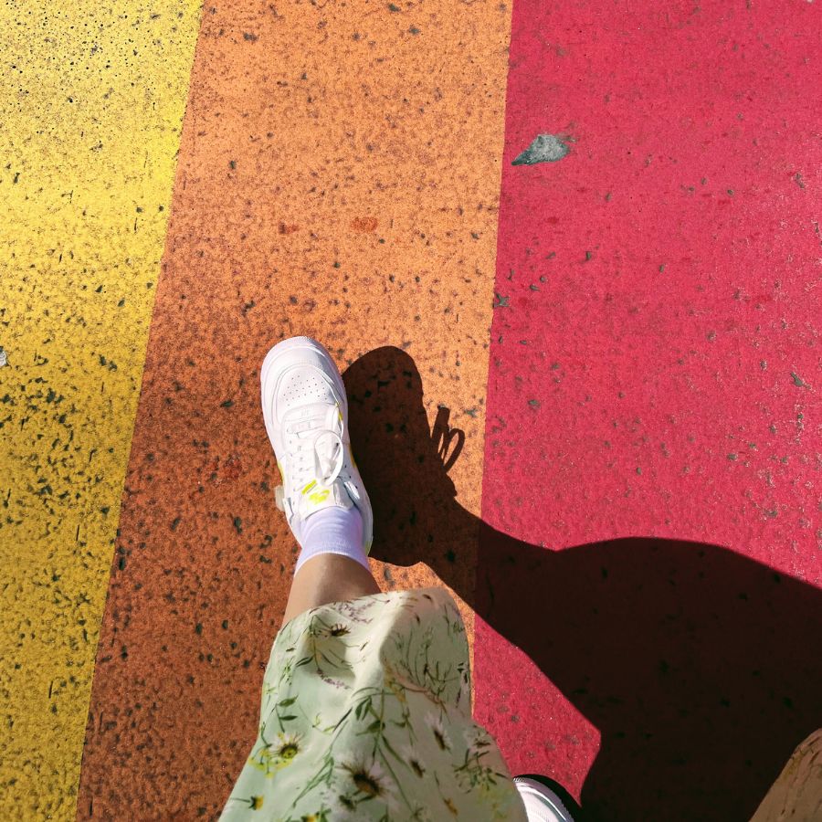 Rainbow Crossing In Camden London, UK Travel