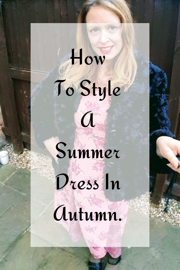 How To Style A Summer Dress In Autumn