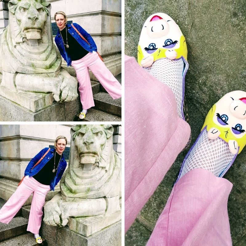 Pink Trousers And Miss Piggy Shoes