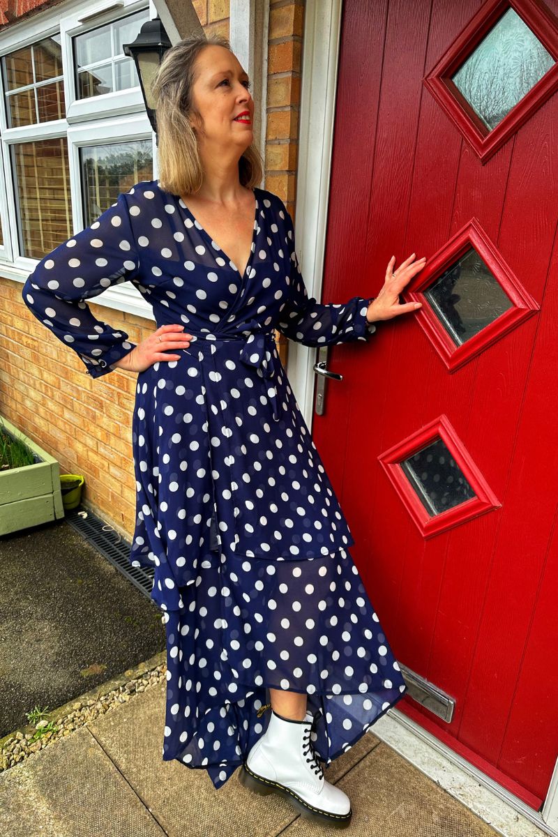 Styling My White Dr. Martens Boots With A Dress