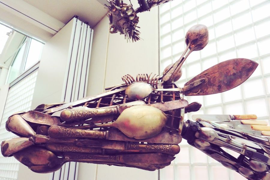 Upcycle Spoon Cutlery Art In Sheffield, UK: 'Steel City' Upcycle Spoon Cutlery Art In Sheffield, UK: 'Steel City'