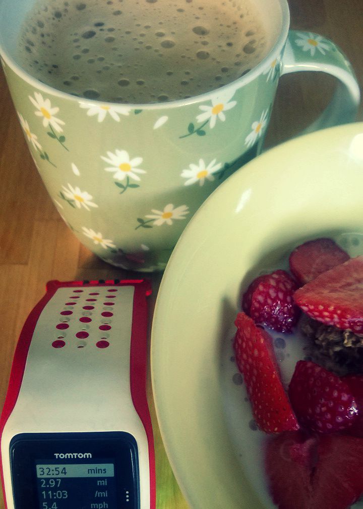 Morning Runs, Coffee And Style. Coffee Garmin