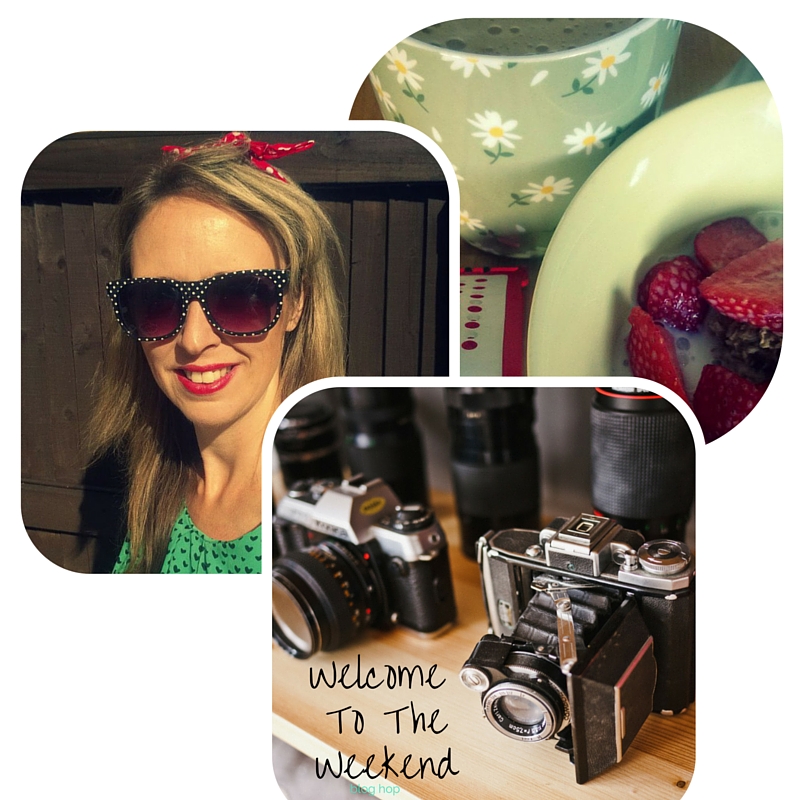 Green Heart Dress And Red Polka Dot Hair Scarf