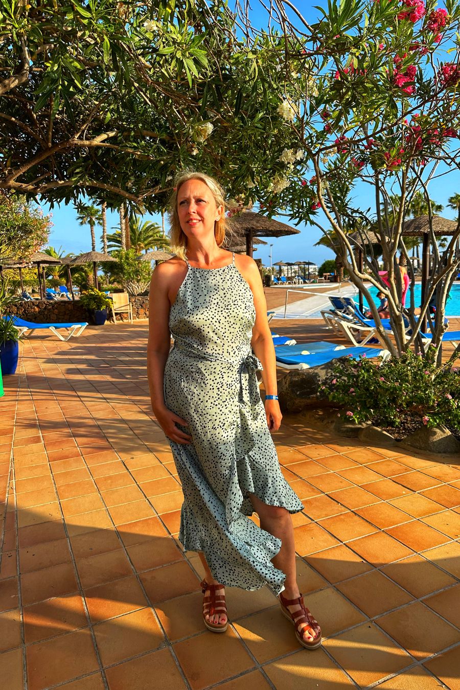 Rocking A Polka Dot Charity Shop Dress On Holiday