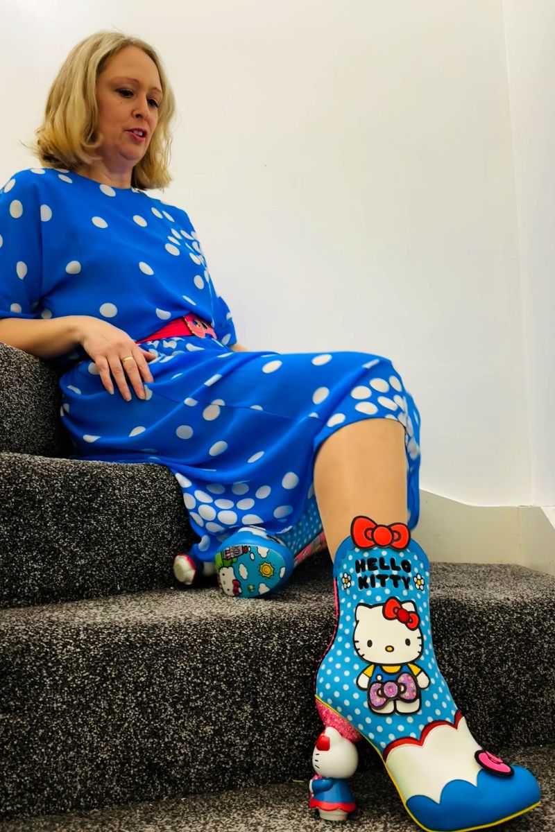 Styling My Hello Kitty Blue Polka Dot Boot