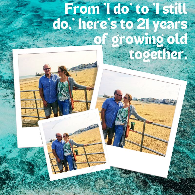From 'I do' to 'I still do,' here's to 21 years of growing old together
