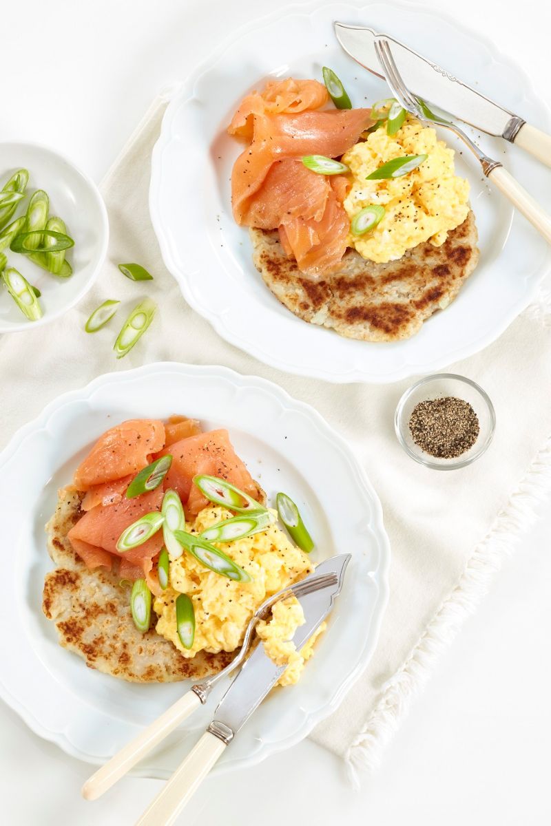Oaty Potato Cakes & Smoked Salmon