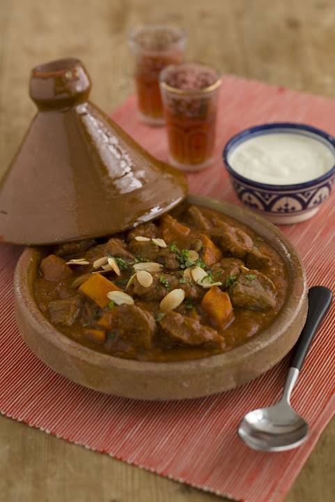 Lamb Tagine With Honey Yogurt Dressing