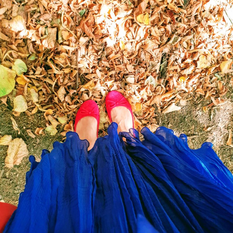 Blue Dress Red Shoes