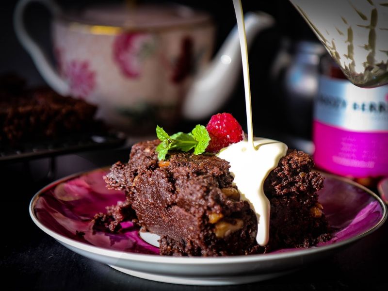 Boozy Berries Chocolate Brownies