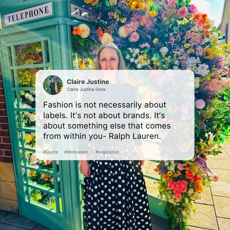 Fashion is not necessarily about labels. It’s not about brands. It’s about something else that comes from within you- Ralph Lauren. 