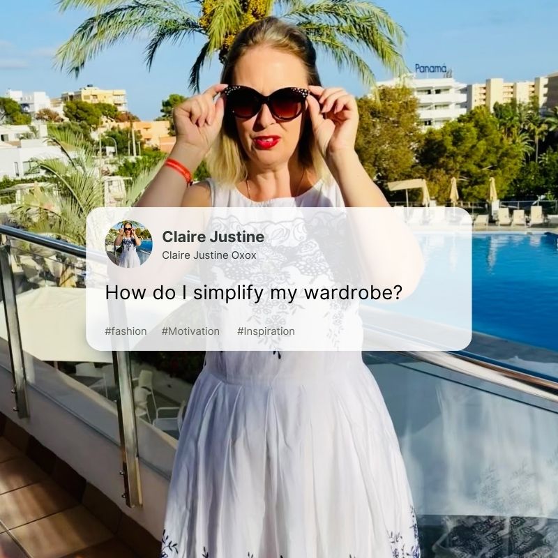 How do I simplify my wardrobe?