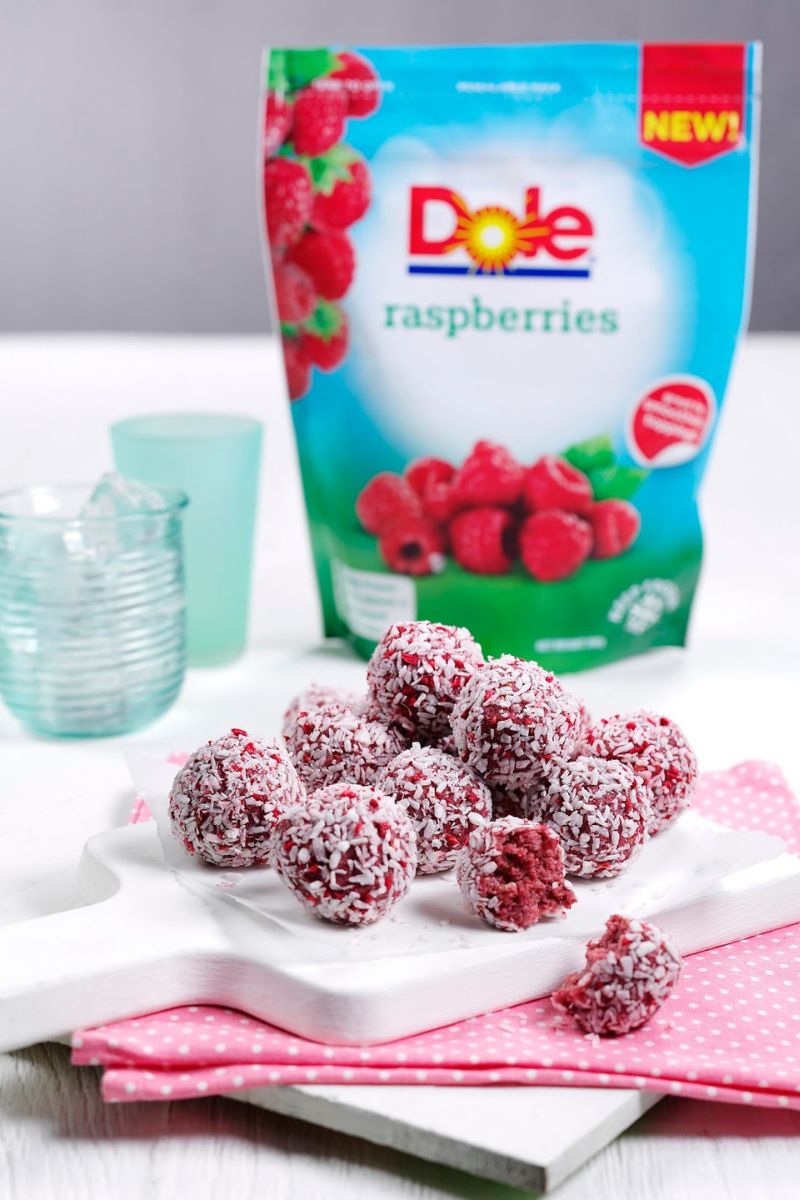How To Make Raspberry Coconut Energy Balls