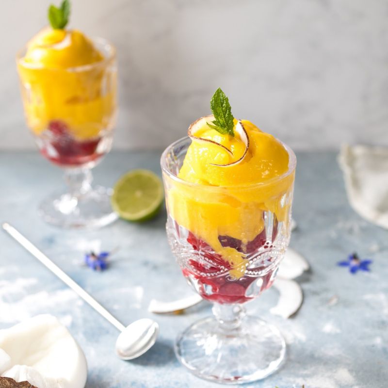Mango And Lime Sorbet