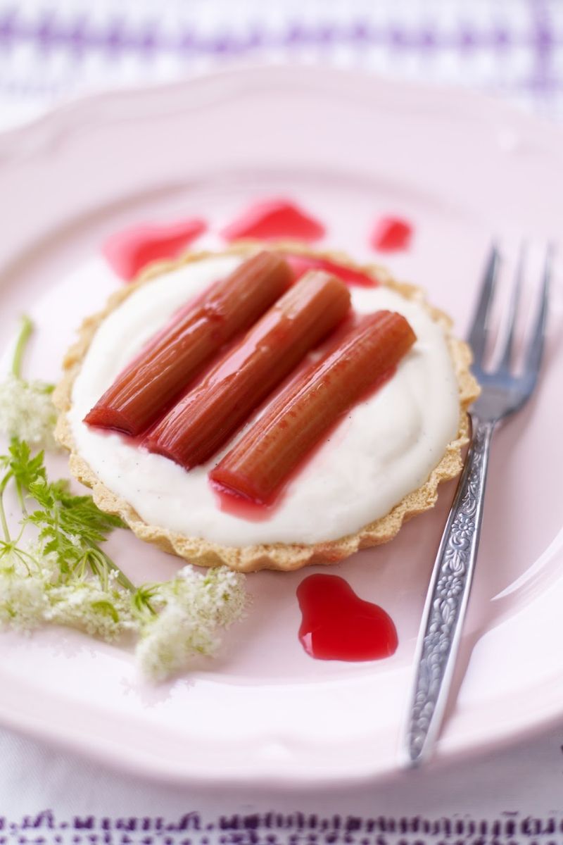 Rhubarb Elderflower Tarts