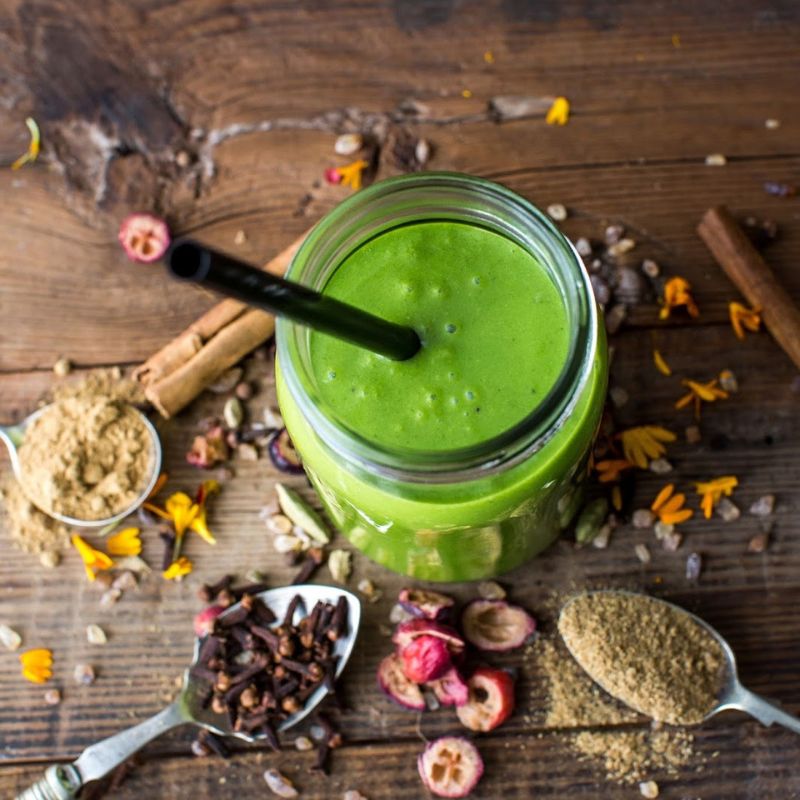 Spiced Pumpkin Green Smoothie Recipe Spiced Pumpkin Green Smoothie