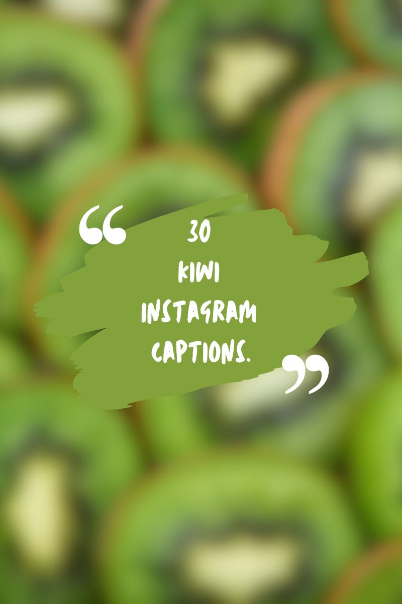 30 Kiwi Instagram Captions