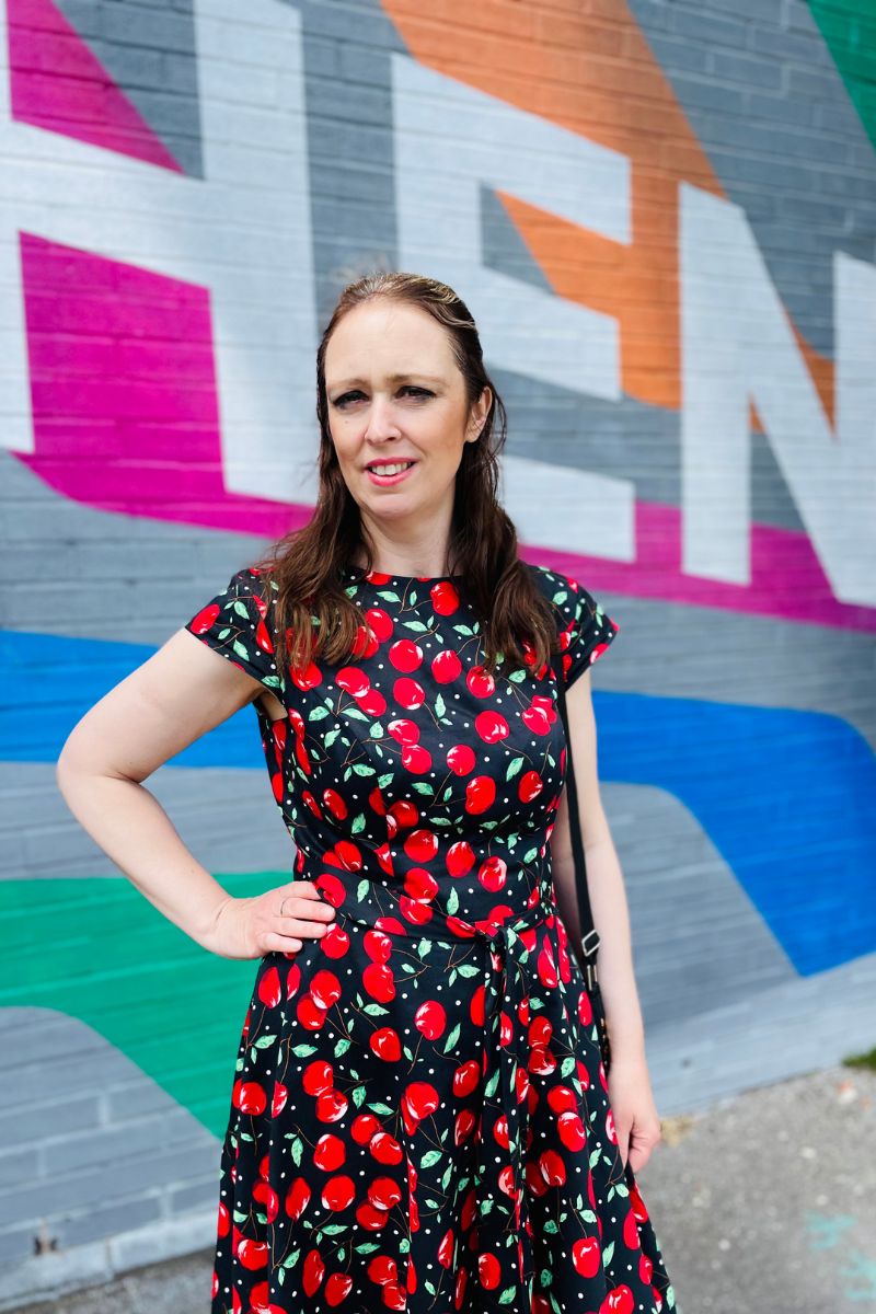Cherry Afternoon Tea Dress Meets Street Art In Sheffield